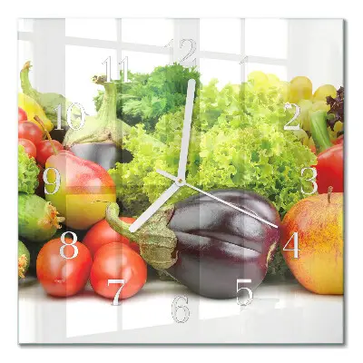 Relógio quadrado Vegetais