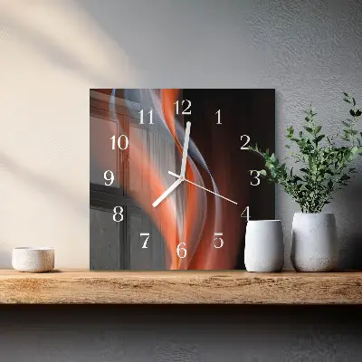 Relógio quadrado Ondas de luz