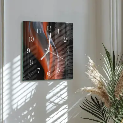 Relógio quadrado Ondas de luz