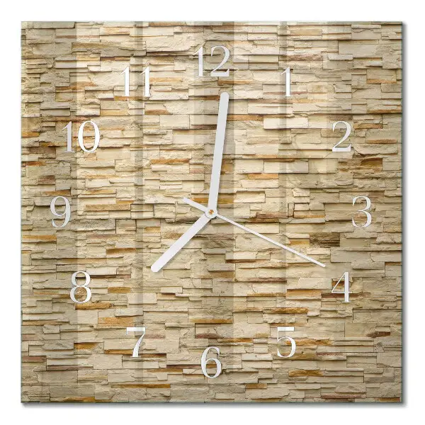 Relógio quadrado Pedra decorativa