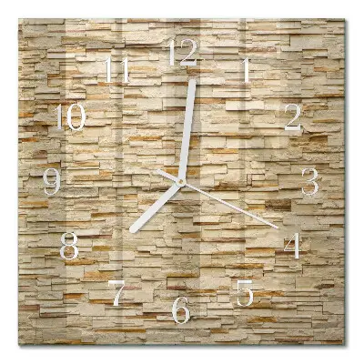 Relógio quadrado Pedra decorativa