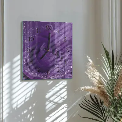 Relógio quadrado Rosa