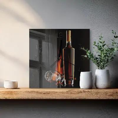 Relógio de vidro Álcool