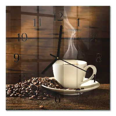 Relógio de vidro Café