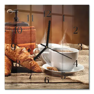 Relógio de vidro moedor de café
