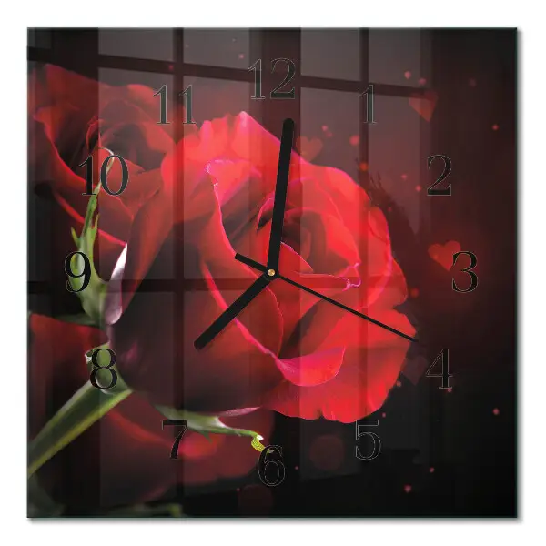 Relógio de parede Rosas