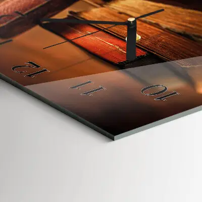 Relógio de vidro Livro