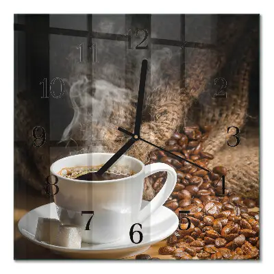 Relógio de vidro Café