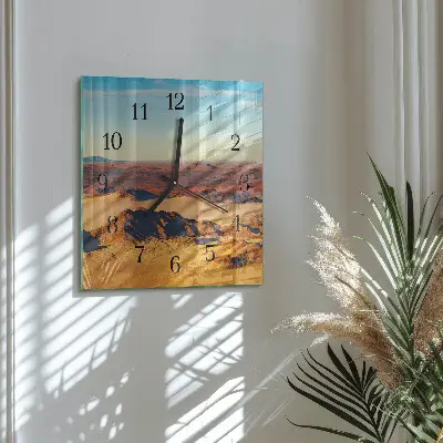 Relógio de parede quadrado Deserto