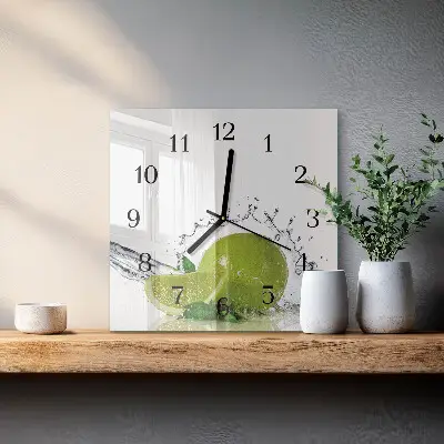 Relógio quadrado Água com limão