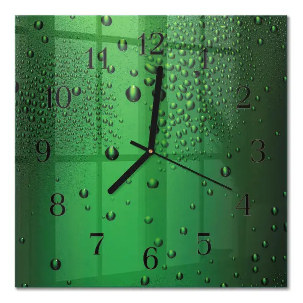 Relógio de vidro Gotas de água