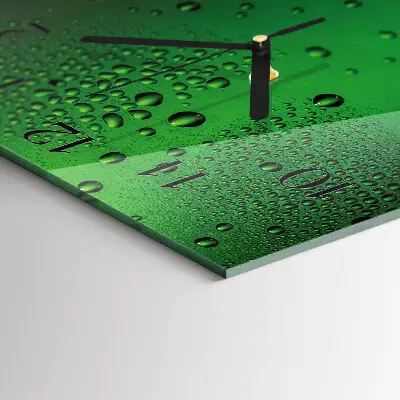 Relógio de vidro Gotas de água