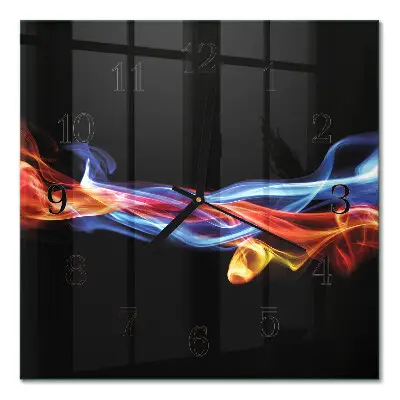 Relógio de parede Fumaça abstrata