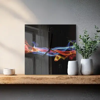 Relógio de parede Fumaça abstrata