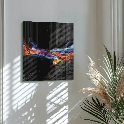 Relógio de parede Fumaça abstrata