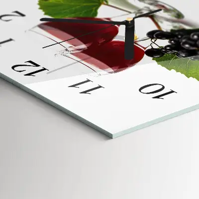 Relógio de vidro Uvas para vinho