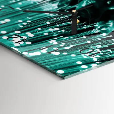 Relógio de parede fibra óptica