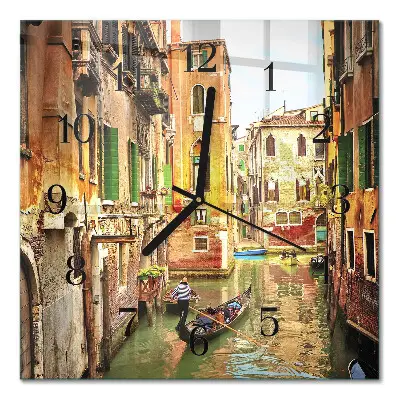 Relógio de vidro Barco veneziano