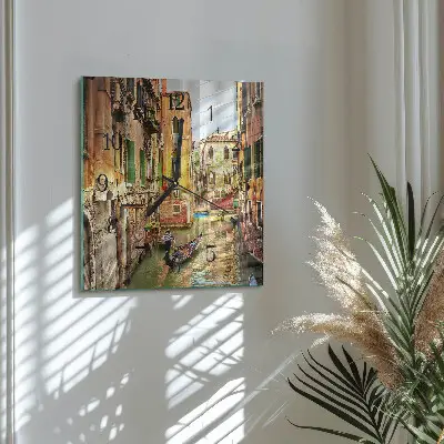 Relógio de vidro Barco veneziano
