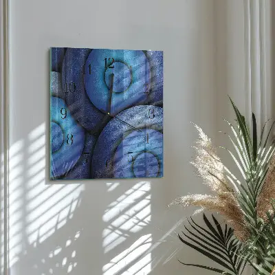 Relógio de parede quadrado A Arte das Rodas