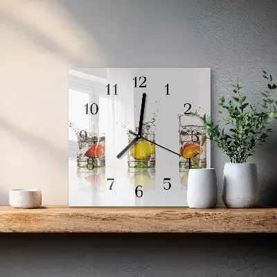 Relógio de parede Taças de frutas