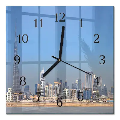 Relógio quadrado Horizonte de Dubai