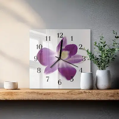 Relógio de parede Flor de orquídea