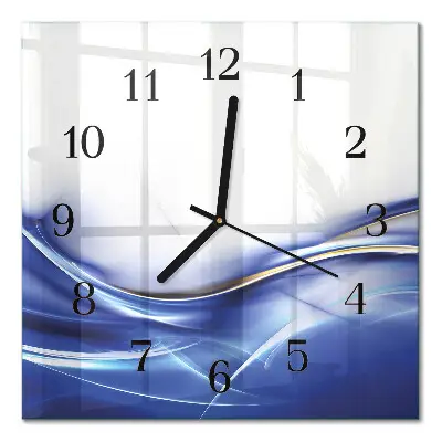 Relógio quadrado Linhas abstratas