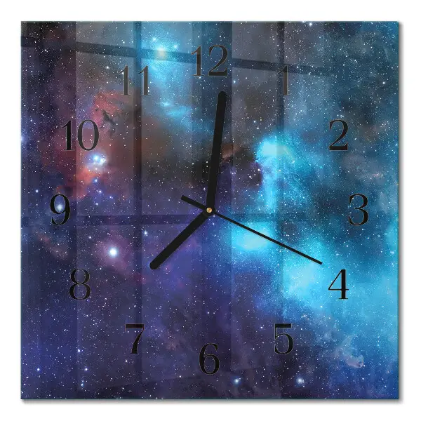 Relógio de vidro Céu estrelado