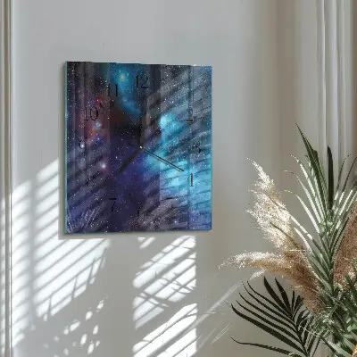 Relógio de vidro Céu estrelado