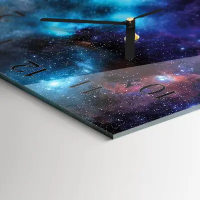 Relógio de vidro Céu estrelado