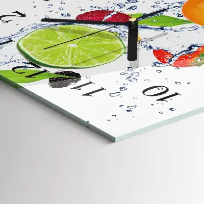 Relógio de parede quadrado Fruta limão
