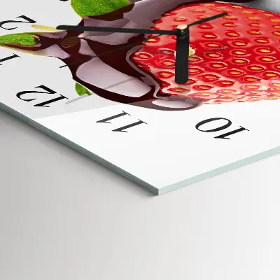 Relógio de vidro Chocolate com morango
