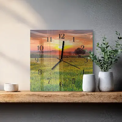 Relógio de parede Paisagem de prado