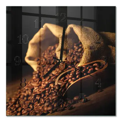 Relógio de parede Grãos de café