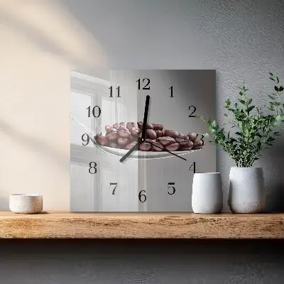 Relógio de vidro Uma colher de café