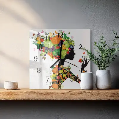 Relógio de parede quadrado Pedaço