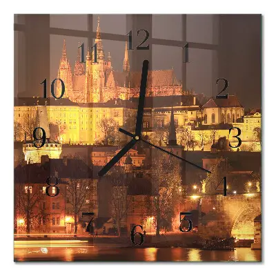 Relógio de vidro Praga