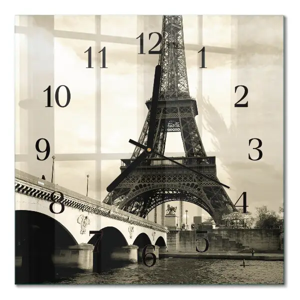 Relógio de parede quadrado Paris