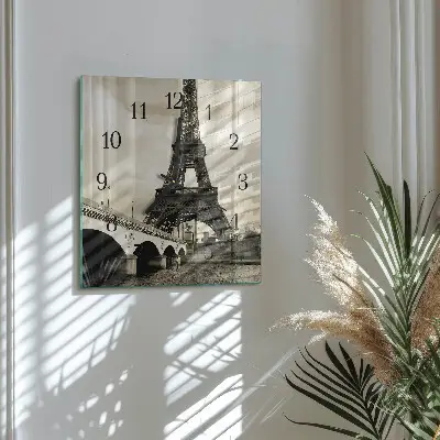 Relógio de parede quadrado Paris