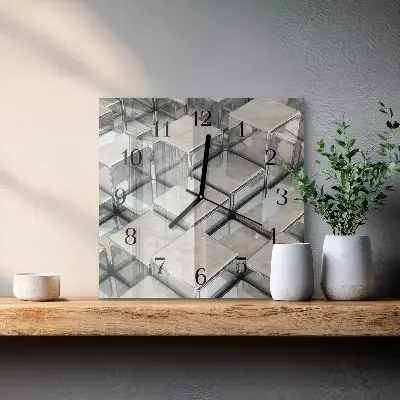 Relógio de parede quadrado Dados