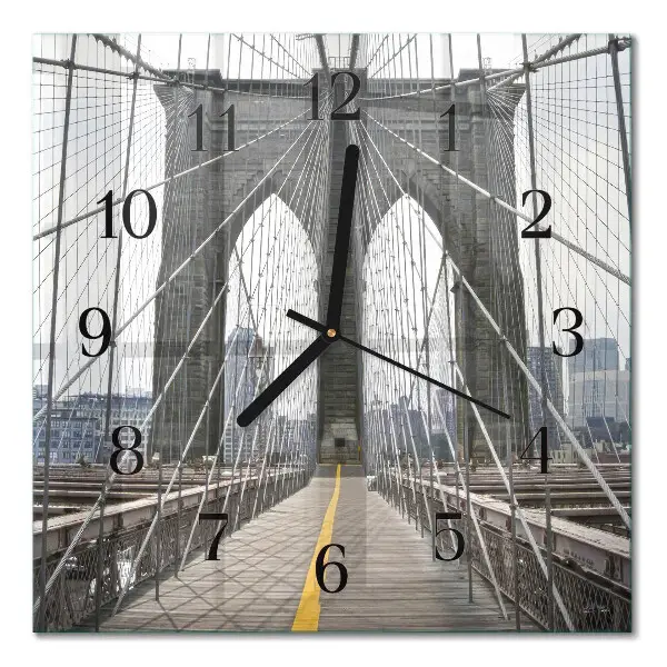 Relógio quadrado Ponte do Brooklyn