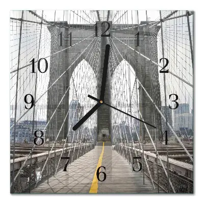 Relógio quadrado Ponte do Brooklyn