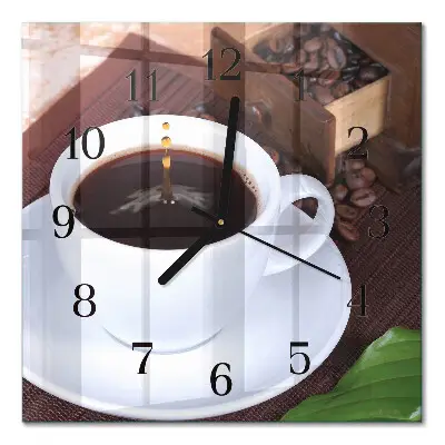 Relógio de vidro Café