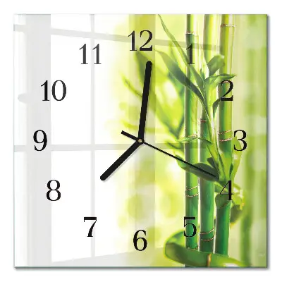 Relógio de vidro Bambu