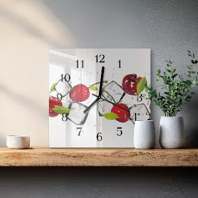 Relógio de vidro Sorvete de cereja