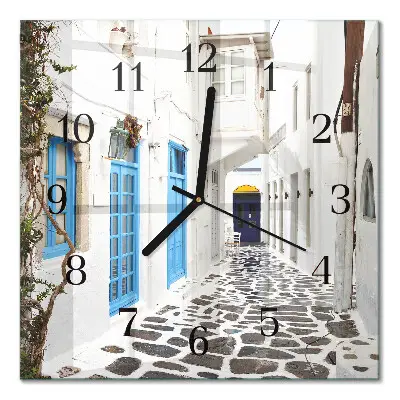 Relógio quadrado Santorini