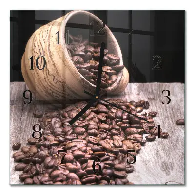 Relógio de vidro Grãos de café