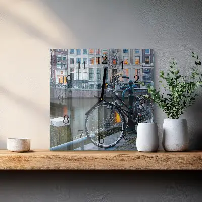 Relógio de parede quadrado Bicicleta