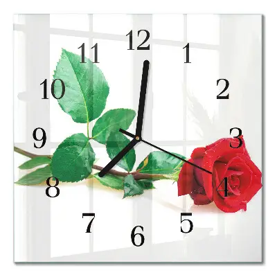 Relógio de vidro Rosa